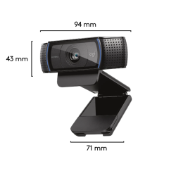 Logitech HD Pro Webcam C920 Refresh - Full HD 1080p avec deux microphones intégrés