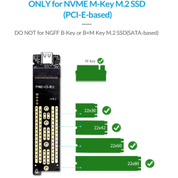 Boîtier SSD M.2 NVMe 10 Gbit /s - Orico
